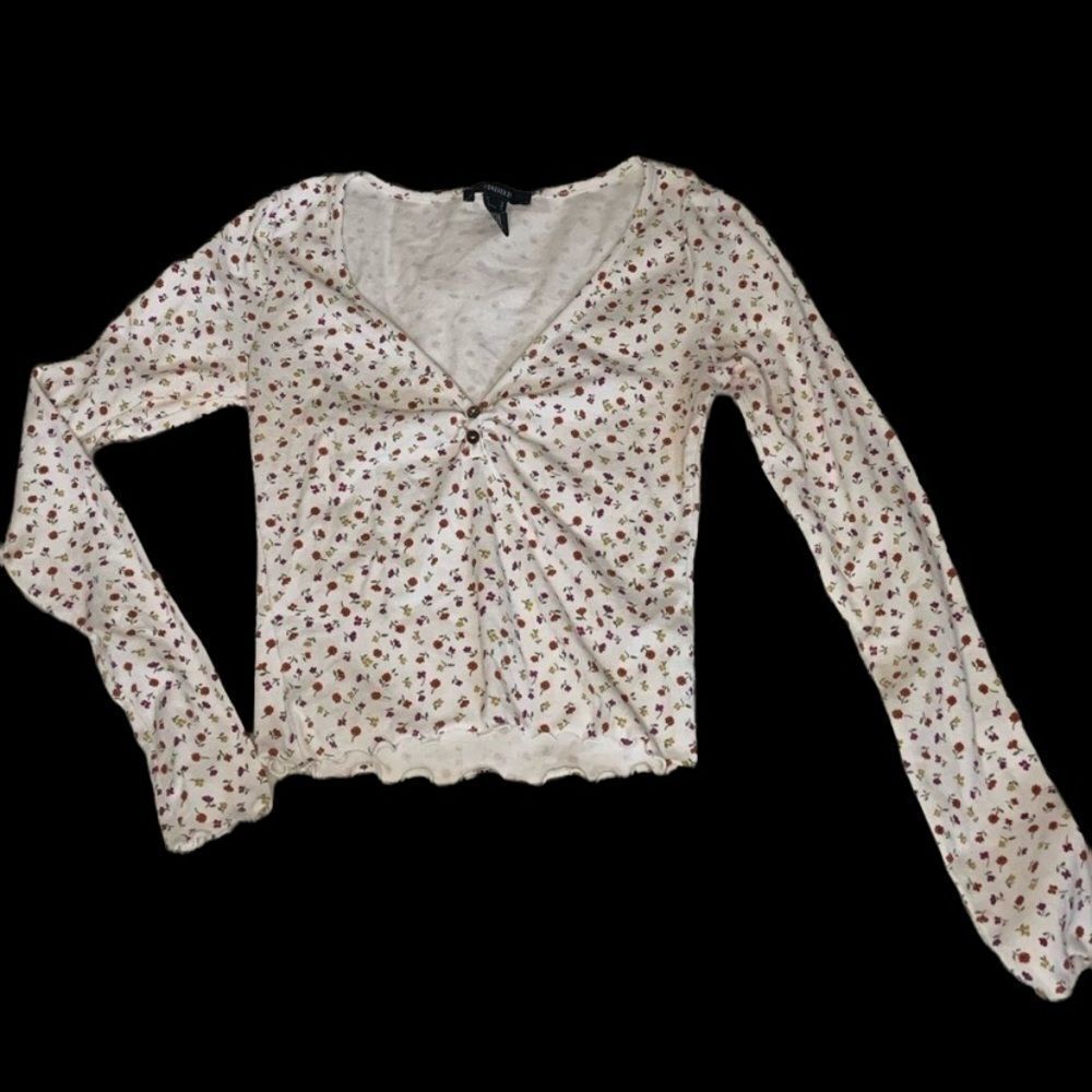 F21 Floral Crop Top